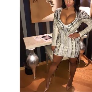 White jewel dress worn once !!